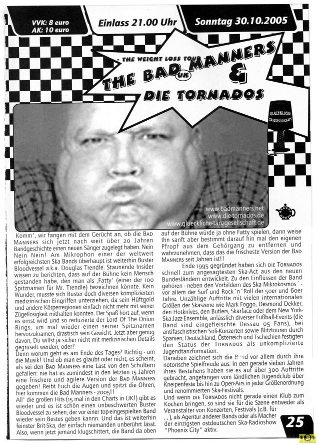 Bad Manners (UK) It-s Skatime - Kassablanca Jena,  30 Oktober 2005 (15).jpg